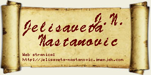 Jelisaveta Nastanović vizit kartica